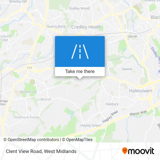 Clent View Road map
