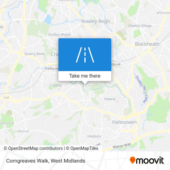 Corngreaves  Walk map