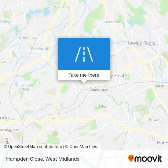 Hampden Close map