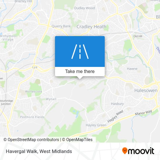 Havergal Walk map