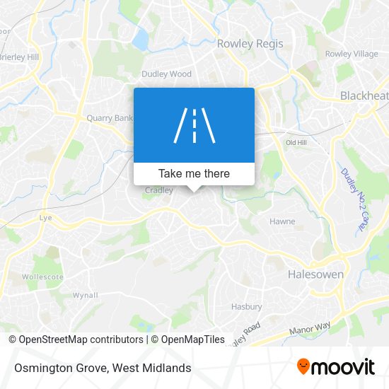 Osmington Grove map