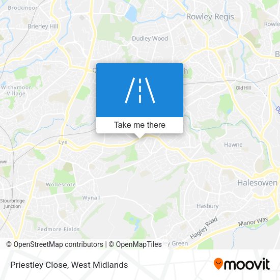 Priestley Close map