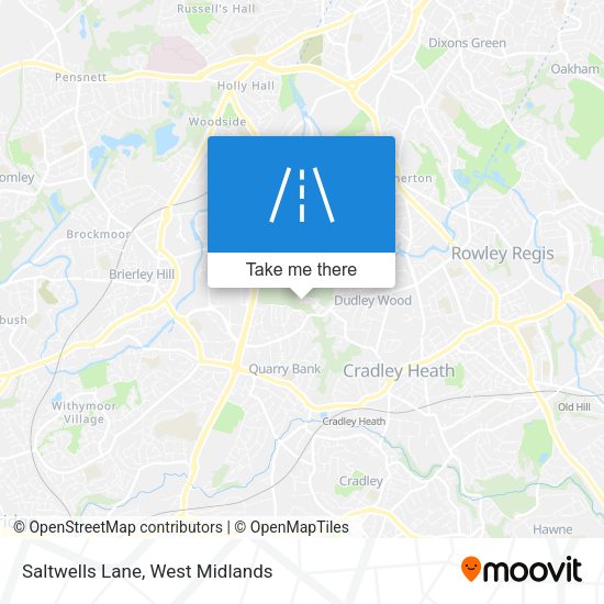 Saltwells Lane map