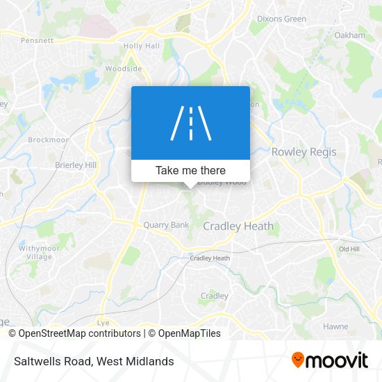 Saltwells Road map