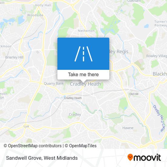 Sandwell Grove map