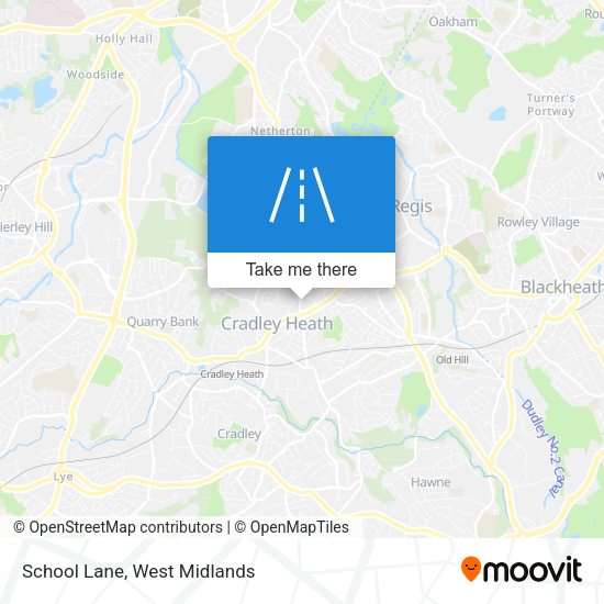 School Lane map