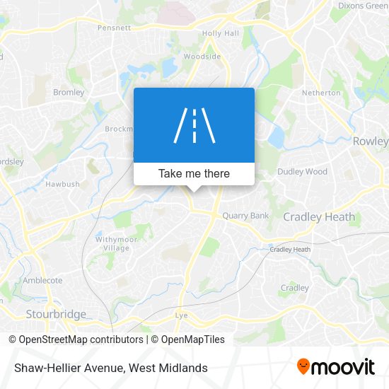 Shaw-Hellier Avenue map
