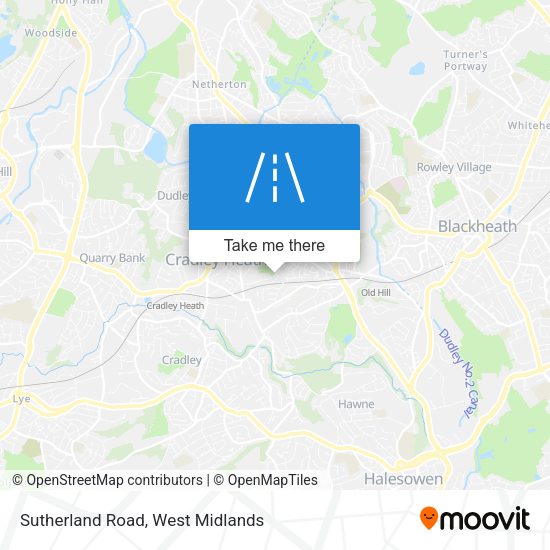 Sutherland Road map
