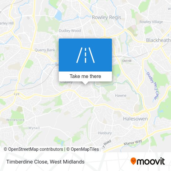Timberdine Close map