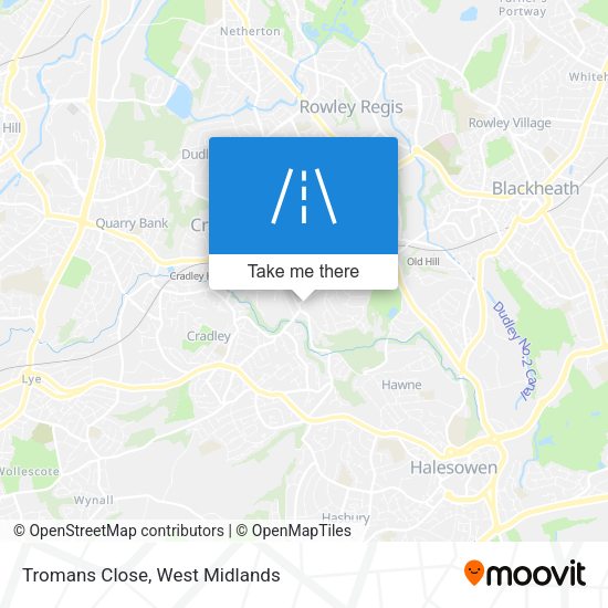 Tromans Close map