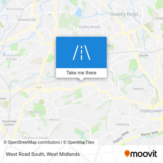 West Road South map