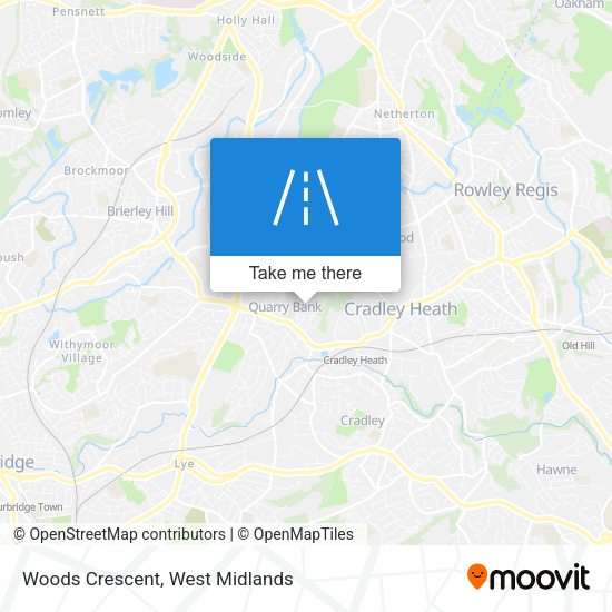 Woods Crescent map