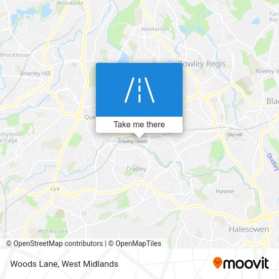 Woods Lane map