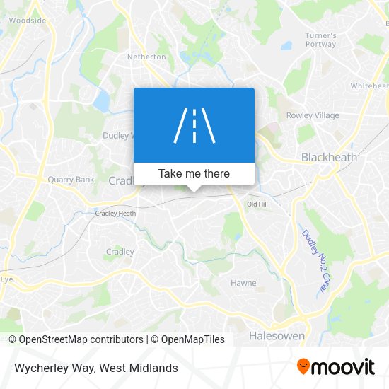 Wycherley Way map