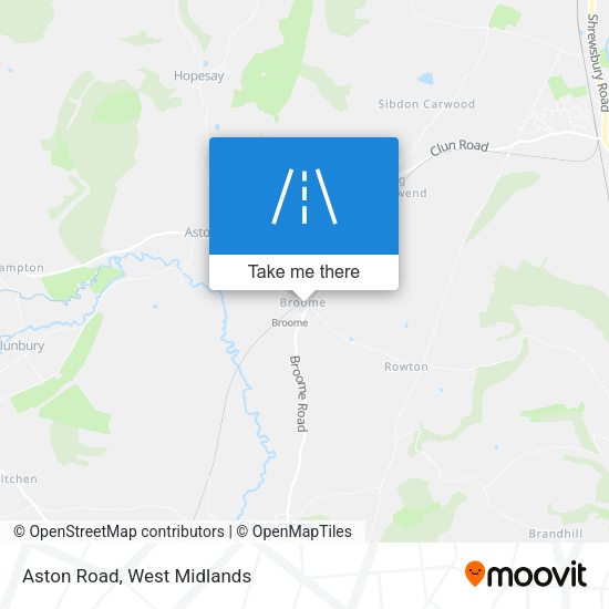 Aston Road map