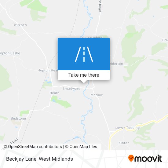 Beckjay Lane map