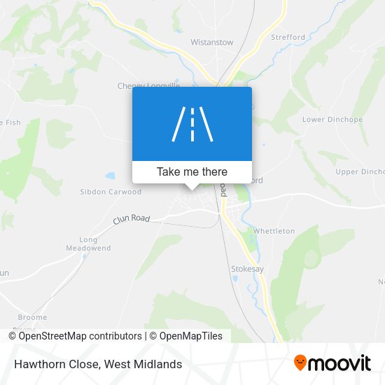 Hawthorn Close map