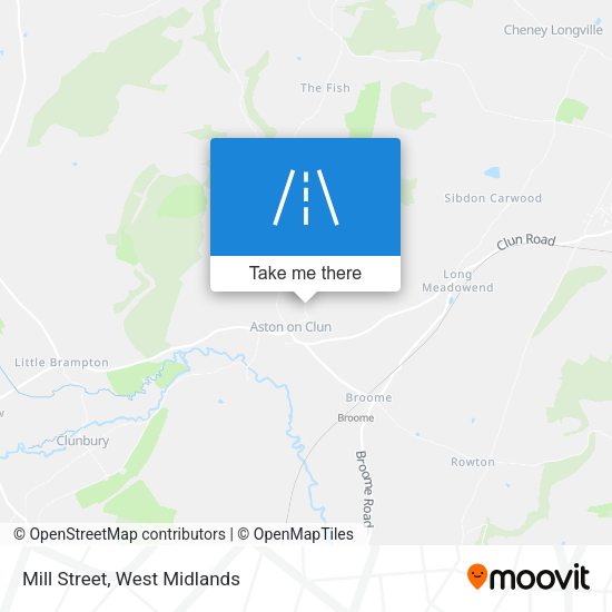Mill Street map