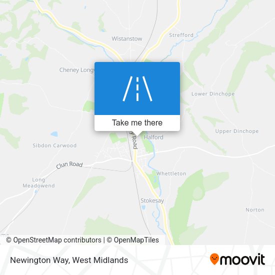 Newington Way map