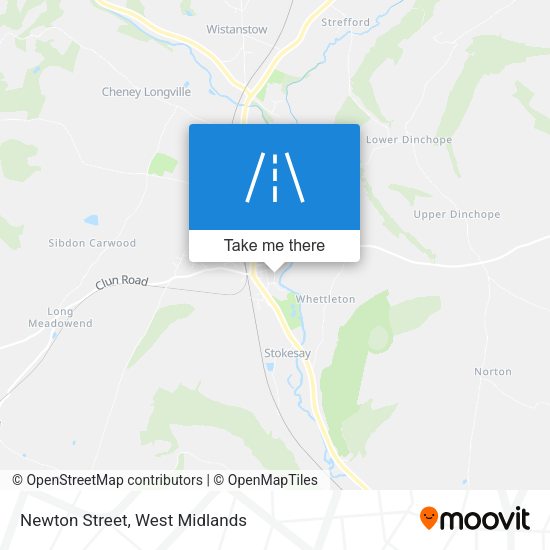 Newton Street map