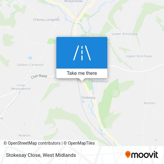 Stokesay Close map