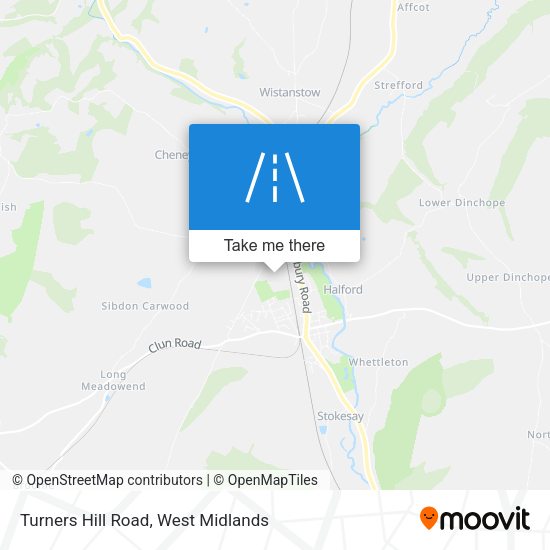 Turners Hill Road map