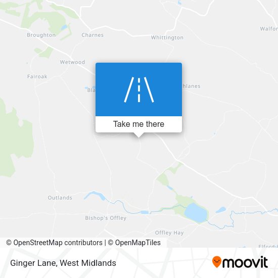 Ginger Lane map