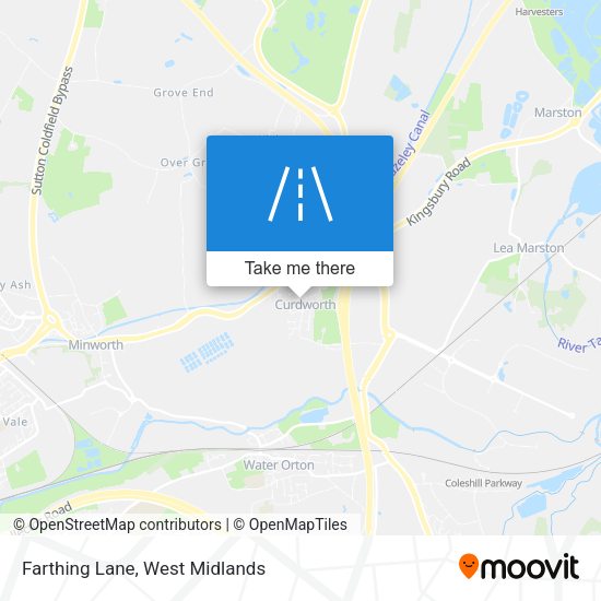 Farthing Lane map