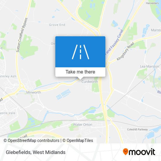 Glebefields map