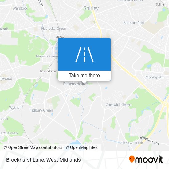 Brockhurst Lane map