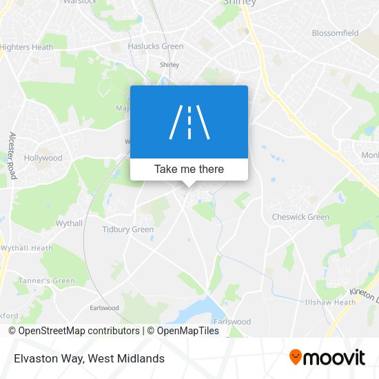 Elvaston Way map