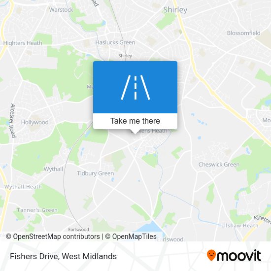 Fishers Drive map