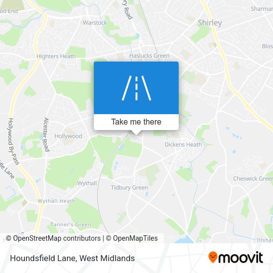 Houndsfield Lane map