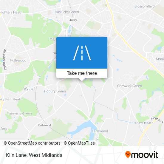 Kiln Lane map