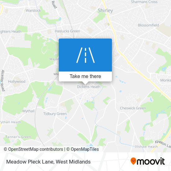 Meadow Pleck Lane map