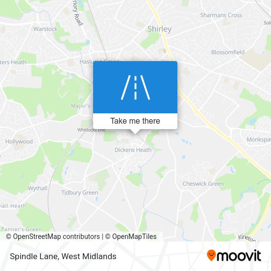 Spindle Lane map