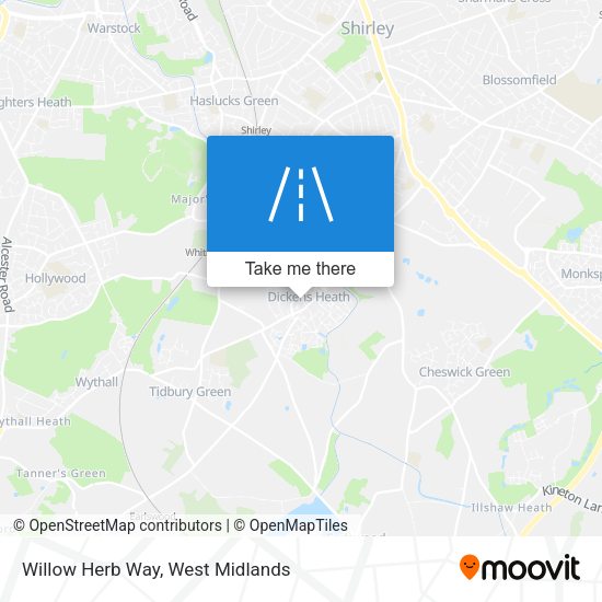 Willow Herb Way map