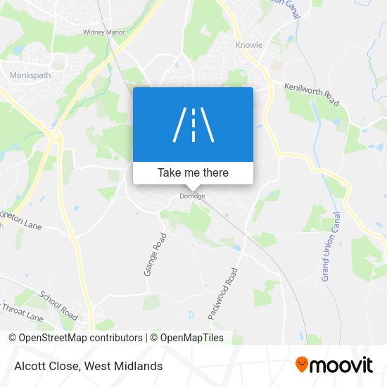 Alcott Close map