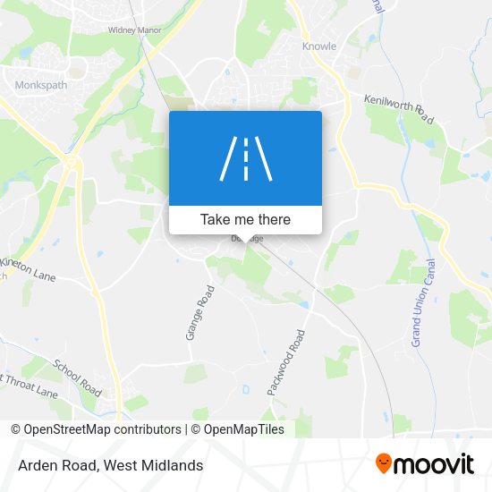 Arden Road map