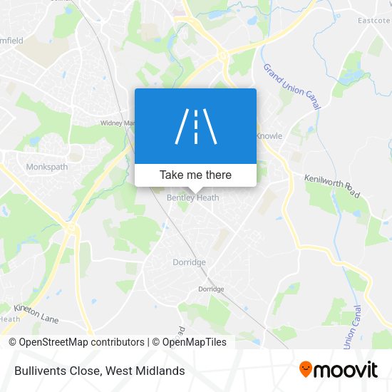 Bullivents Close map