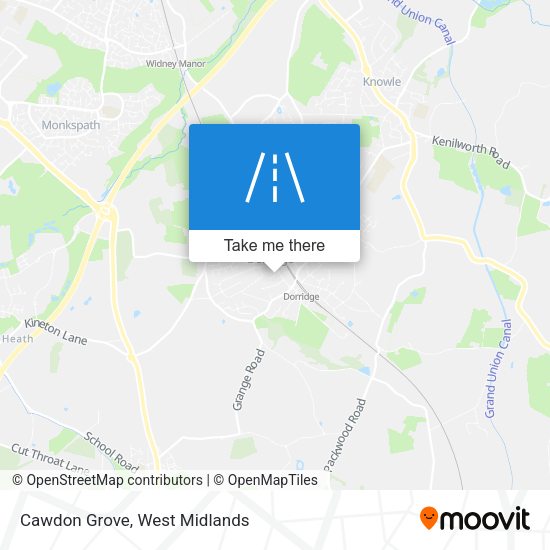 Cawdon Grove map