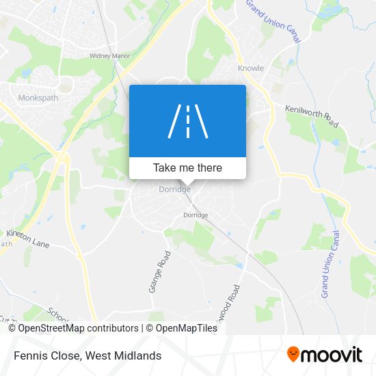 Fennis Close map