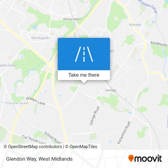 Glendon Way map