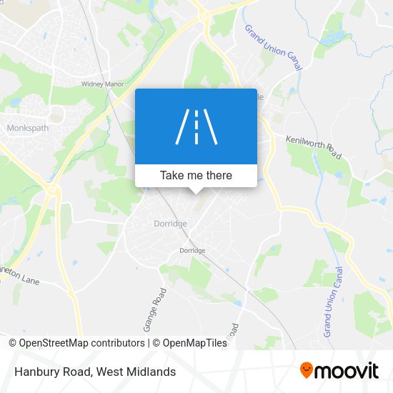 Hanbury Road map