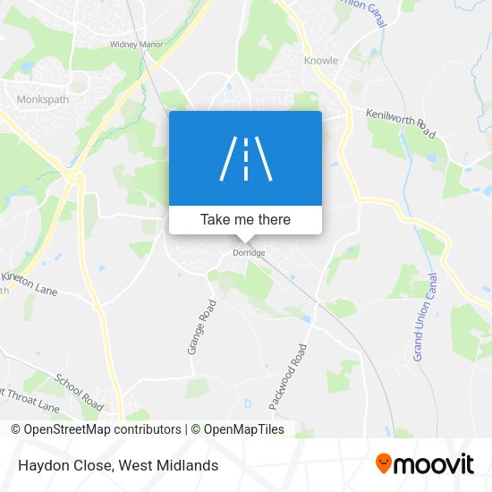 Haydon Close map