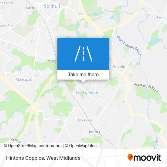 Hintons Coppice map