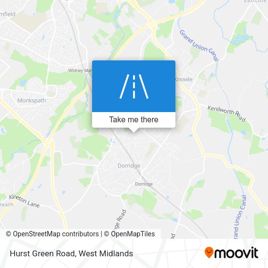 Hurst Green Road map