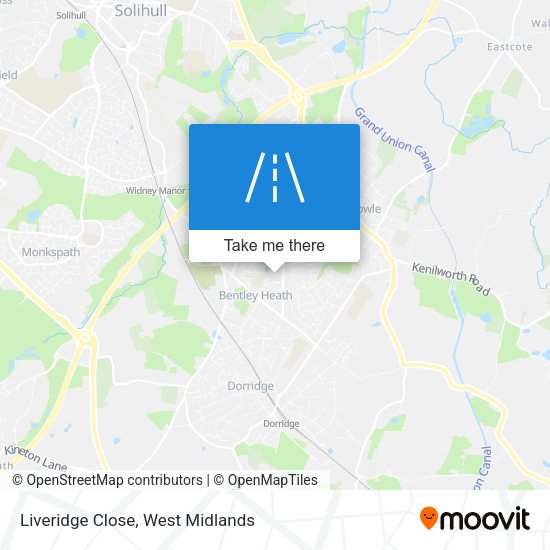 Liveridge Close map