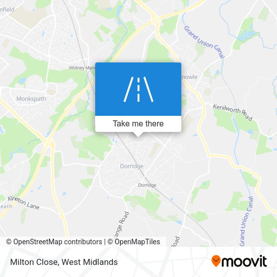 Milton Close map