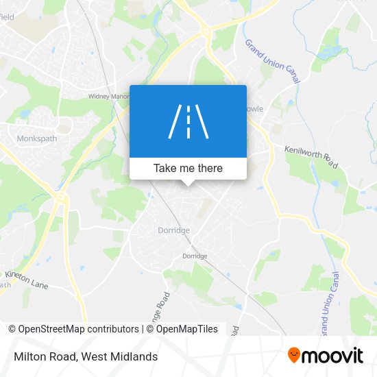 Milton Road map